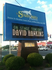 Dave Hawkins On Stage - The Starboard